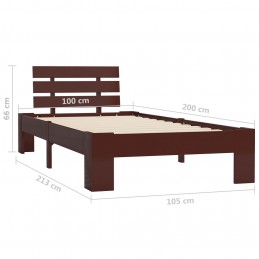 Acquista Giroletto Marrone Scuro in Legno Massello di Pino 100x200 cm con riferimento GHV-283173 della ditta GARDENHOME