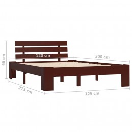 Acquista Giroletto Marrone Scuro in Legno Massello di Pino 120x200 cm con riferimento GHV-283174 della ditta GARDENHOME