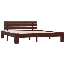 Acquista Giroletto Marrone Scuro in Legno Massello di Pino 160x200 cm con riferimento GHV-283176 della ditta GARDENHOME