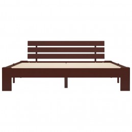 Acquista Giroletto Marrone Scuro in Legno Massello di Pino 160x200 cm con riferimento GHV-283176 della ditta GARDENHOME