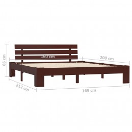 Acquista Giroletto Marrone Scuro in Legno Massello di Pino 160x200 cm con riferimento GHV-283176 della ditta GARDENHOME
