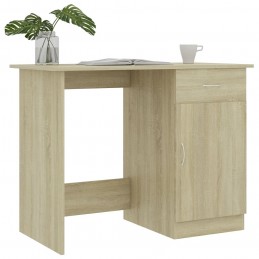 Acquista Scrivania Rovere Sonoma 100x50x76 cm in Truciolato con riferimento GHV-801083 della ditta GARDENHOME