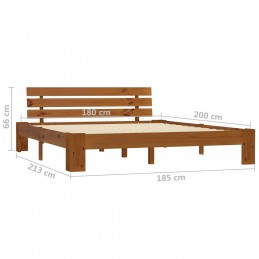 Acquista Giroletto Marrone Miele in Legno Massello di Pino 180x200 cm con riferimento GHV-283183 della ditta GARDENHOME