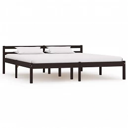 Acquista Giroletto Marrone Scuro in Legno Massello di Pino 160x200 cm con riferimento GHV-283206 della ditta GARDENHOME