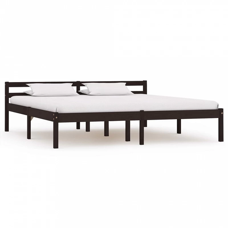 Acquista Giroletto Marrone Scuro in Legno Massello di Pino 160x200 cm con riferimento GHV-283206 della ditta GARDENHOME