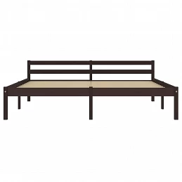 Acquista Giroletto Marrone Scuro in Legno Massello di Pino 160x200 cm con riferimento GHV-283206 della ditta GARDENHOME