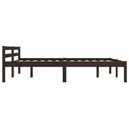 Acquista Giroletto Marrone Scuro in Legno Massello di Pino 160x200 cm con riferimento GHV-283206 della ditta GARDENHOME