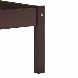Acquista Giroletto Marrone Scuro in Legno Massello di Pino 160x200 cm con riferimento GHV-283206 della ditta GARDENHOME