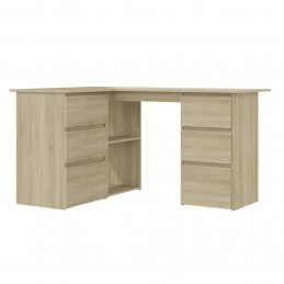 Acquista Scrivania ad Angolo Rovere Sonoma 145x100x76 cm in Truciolato con riferimento GHV-801092 della ditta GARDENHOME
