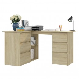 Acquista Scrivania ad Angolo Rovere Sonoma 145x100x76 cm in Truciolato con riferimento GHV-801092 della ditta GARDENHOME