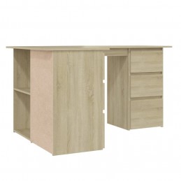 Acquista Scrivania ad Angolo Rovere Sonoma 145x100x76 cm in Truciolato con riferimento GHV-801092 della ditta GARDENHOME