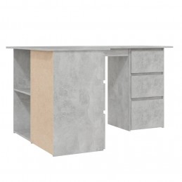 Acquista Scrivania ad Angolo Grigio Cemento 145x100x76 cm in Truciolato con riferimento GHV-801093 della ditta GARDENHOME