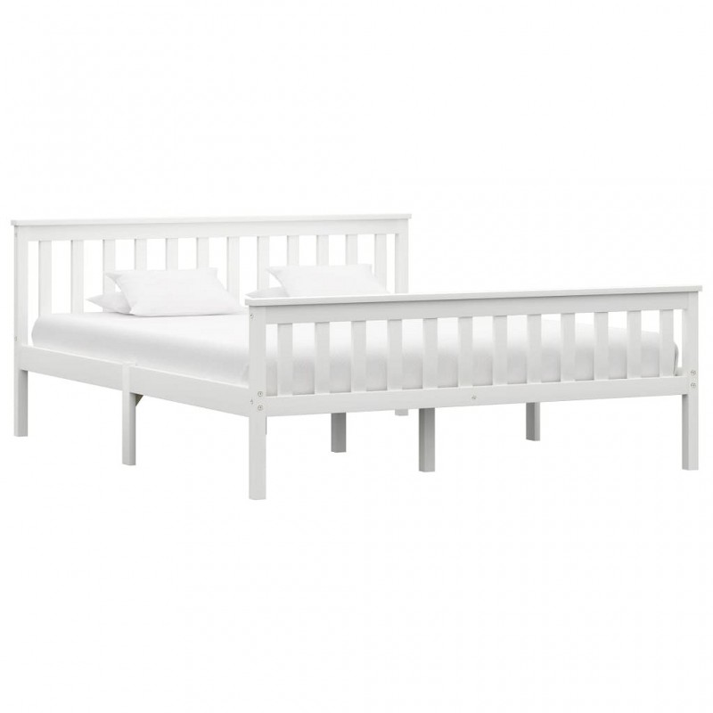 Acquista Giroletto Bianco in Legno Massello di Pino 160x200 cm con riferimento GHV-283218 della ditta GARDENHOME