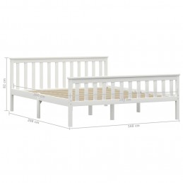 Acquista Giroletto Bianco in Legno Massello di Pino 160x200 cm con riferimento GHV-283218 della ditta GARDENHOME