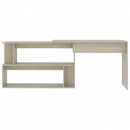 Acquista Scrivania ad Angolo Rovere Sonoma 200x50x76 cm in Truciolare con riferimento GHV-801101 della ditta GARDENHOME