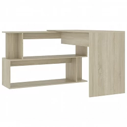 Acquista Scrivania ad Angolo Rovere Sonoma 200x50x76 cm in Truciolare con riferimento GHV-801101 della ditta GARDENHOME
