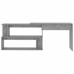 Acquista Scrivania ad Angolo Grigio Cemento 200x50x76 cm in Truciolare con riferimento GHV-801102 della ditta GARDENHOME