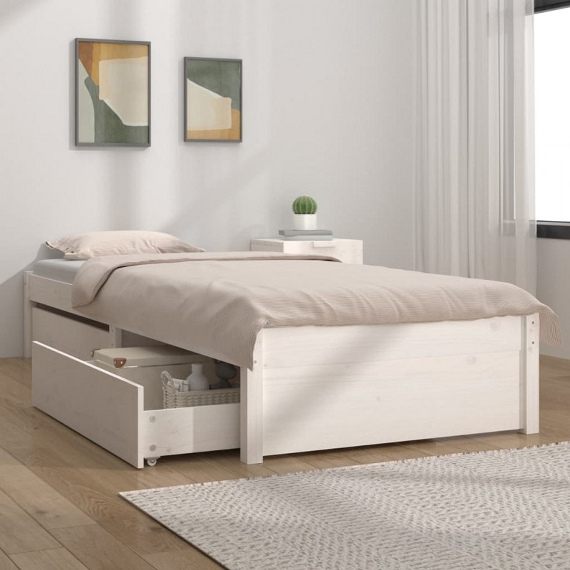 Giroletto In Legno Di Pino Queen 152x203 Cm – Senza Materasso, Struttura Letto Rustica, Doghe Incluse, Dimensioni 208,5x157,5x31 Cm