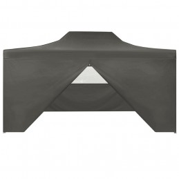 Acquista Gazebo Professionale Pieghevole 4 Pareti 3x4m Acciaio Antracite con riferimento GHV-48897 della ditta GARDENHOME