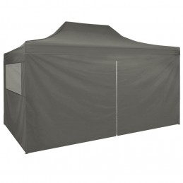 Acquista Gazebo Professionale Pieghevole 4 Pareti 3x4m Acciaio Antracite con riferimento GHV-48897 della ditta GARDENHOME