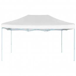 Acquista Gazebo Professionale Pieghevole 3x4m Acciaio Bianco con riferimento GHV-48898 della ditta GARDENHOME
