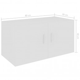 Acquista Armadietto da Parete Bianco 80x39x40 cm in Legno Multistrato con riferimento GHV-802795 della ditta GARDENHOME