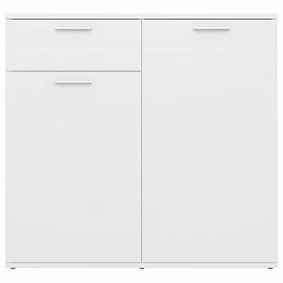 Acquista Credenza Bianca 80x36x75 cm in Legno Multistrato con riferimento GHV-805770 della ditta GARDENHOME