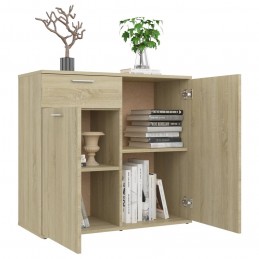 Acquista Credenza Rovere Sonoma 80x36x75 cm in Truciolato con riferimento GHV-805773 della ditta GARDENHOME