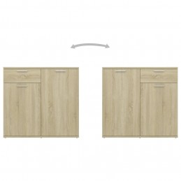 Acquista Credenza Rovere Sonoma 80x36x75 cm in Truciolato con riferimento GHV-805773 della ditta GARDENHOME
