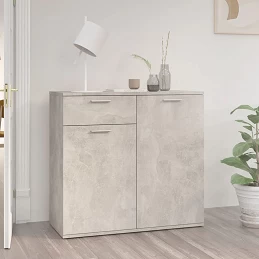 Acquista Credenza Grigio Cemento 80x36x75 cm in Truciolato con riferimento GHV-805774 della ditta GARDENHOME