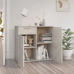 Acquista Credenza Grigio Cemento 80x36x75 cm in Truciolato con riferimento GHV-805774 della ditta GARDENHOME