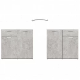 Acquista Credenza Grigio Cemento 80x36x75 cm in Truciolato con riferimento GHV-805774 della ditta GARDENHOME