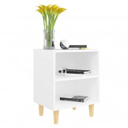 Acquista Comodino con Gambe in Legno Massello Bianco 40x30x50 cm con riferimento GHV-805779 della ditta GARDENHOME