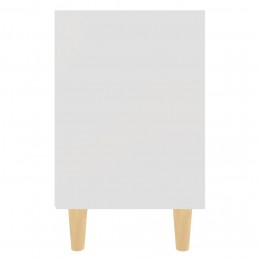 Acquista Comodino con Gambe in Legno Massello Bianco 40x30x50 cm con riferimento GHV-805779 della ditta GARDENHOME