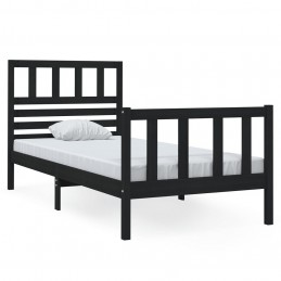 Acquista Giroletto Nero Legno Massello 75x190cm 2FT6 Piccolo Singolo con riferimento GHV-3101117 della ditta GARDENHOME