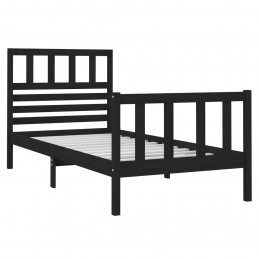 Acquista Giroletto Nero Legno Massello 75x190cm 2FT6 Piccolo Singolo con riferimento GHV-3101117 della ditta GARDENHOME