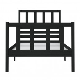 Acquista Giroletto Nero Legno Massello 75x190cm 2FT6 Piccolo Singolo con riferimento GHV-3101117 della ditta GARDENHOME