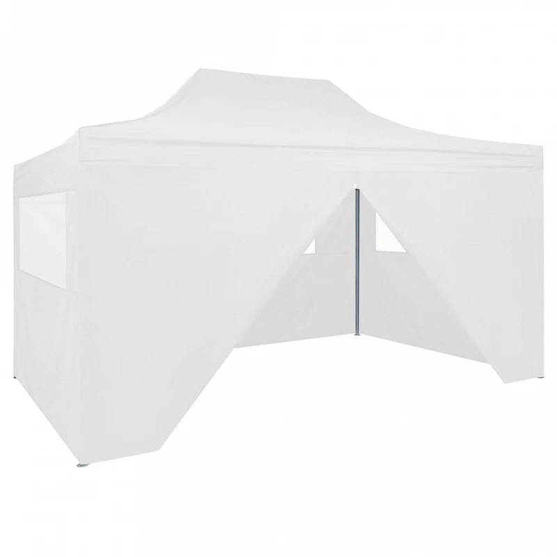 Acquista Gazebo Professionale Pieghevole 4 Pareti 3x4m Acciaio Bianco con riferimento GHV-48900 della ditta GARDENHOME