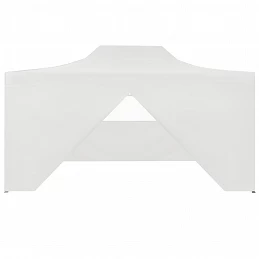 Acquista Gazebo Professionale Pieghevole 4 Pareti 3x4m Acciaio Bianco con riferimento GHV-48900 della ditta GARDENHOME
