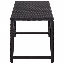 Acquista Panchina da Giardino 120 cm in Polyrattan Nera con riferimento GHV-46210 della ditta GARDENHOME