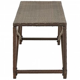 Acquista Panchina da Giardino 120 cm in Polyrattan Marrone con riferimento GHV-46212 della ditta GARDENHOME