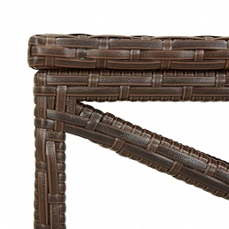 Acquista Panchina da Giardino 120 cm in Polyrattan Marrone con riferimento GHV-46212 della ditta GARDENHOME