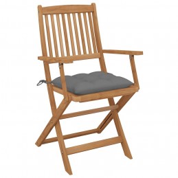 Acquista Sedie da Giardino Pieghevoli 8 pz con Cuscini Massello Acacia con riferimento GHV-3074983 della ditta GARDENHOME