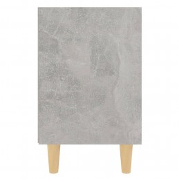Acquista Comodino con Gambe in Legno Massello Grigio Cemento 40x30x50 cm con riferimento GHV-805787 della ditta GARDENHOME