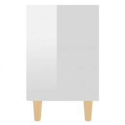 Acquista Comodini Gambe in Legno Massello 2 pz Bianco Lucido 40x30x50 cm con riferimento GHV-805792 della ditta GARDENHOME
