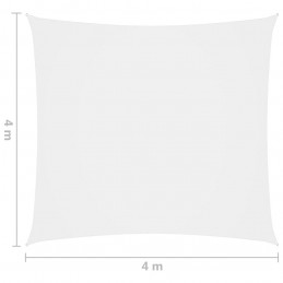 Acquista Vela Parasole in Tela Oxford Quadrata 4x4 m Bianco con riferimento GHV-135249 della ditta GARDENHOME