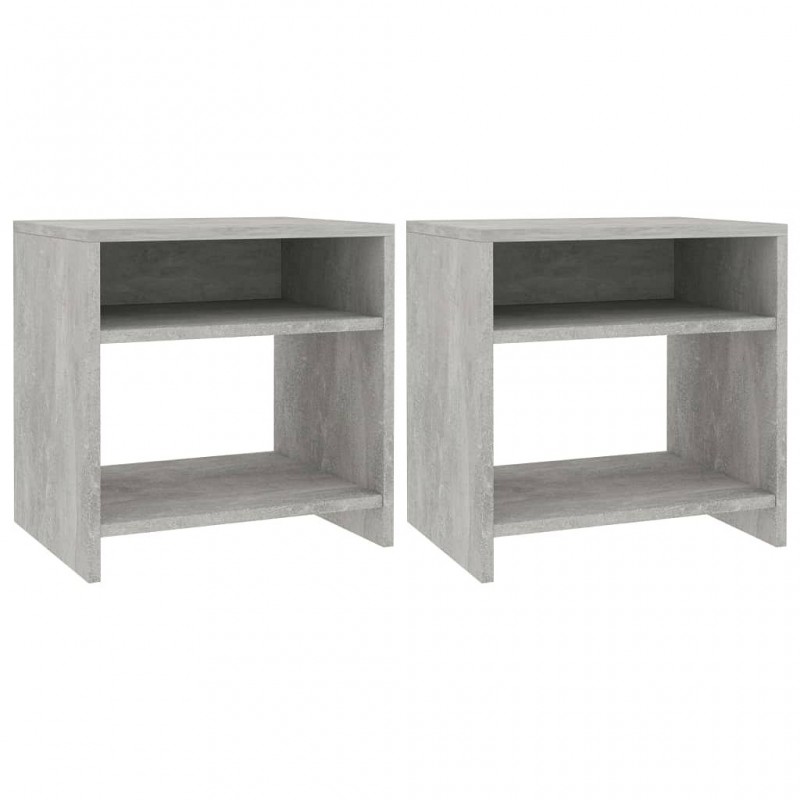 Acquista Comodini 2 pz Grigio Calcestruzzo 40x30x40 cm in Truciolato con riferimento GHV-800018 della ditta GARDENHOME