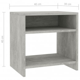 Acquista Comodini 2 pz Grigio Calcestruzzo 40x30x40 cm in Truciolato con riferimento GHV-800018 della ditta GARDENHOME