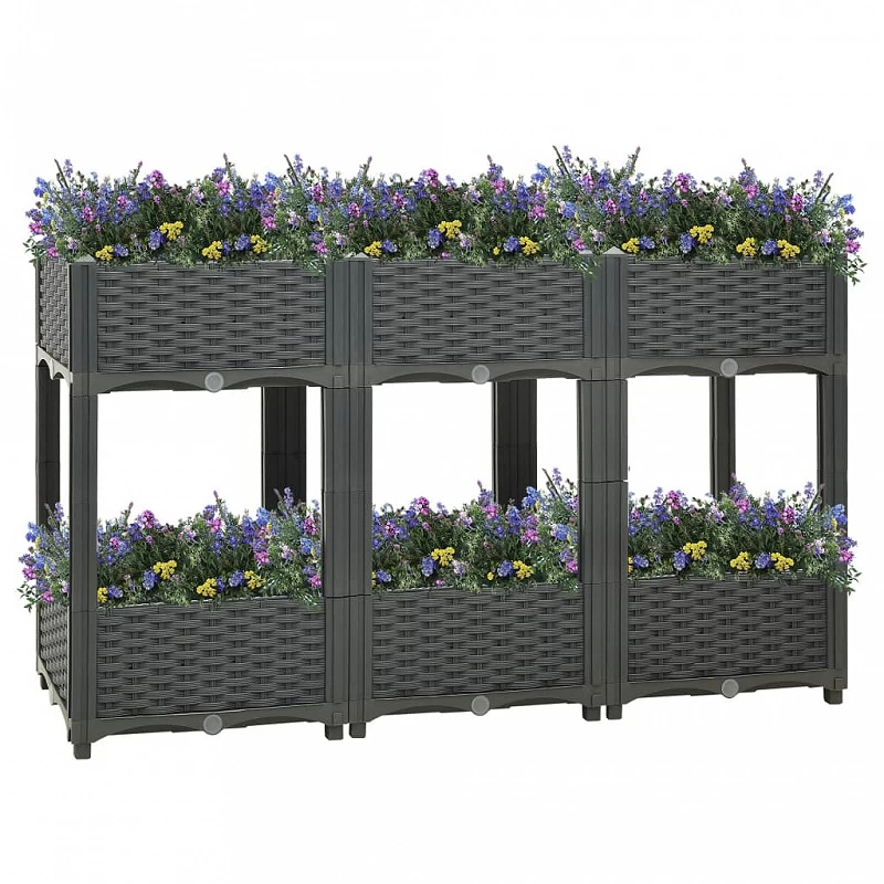 Acquista Fioriera Rialzata 120x40x71 cm in Polipropilene con riferimento GHV-310407 della ditta GARDENHOME