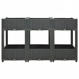 Acquista Fioriera Rialzata 120x40x71 cm in Polipropilene con riferimento GHV-310407 della ditta GARDENHOME